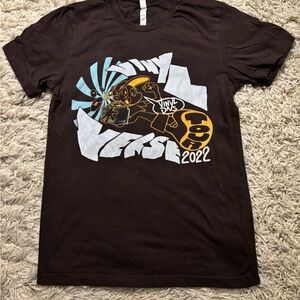Bella Canvas Brown Short Sleeve Tee with Graphic Design Size M